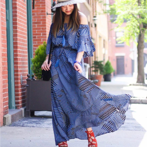 🌵 XL boho maxi blue 🌵